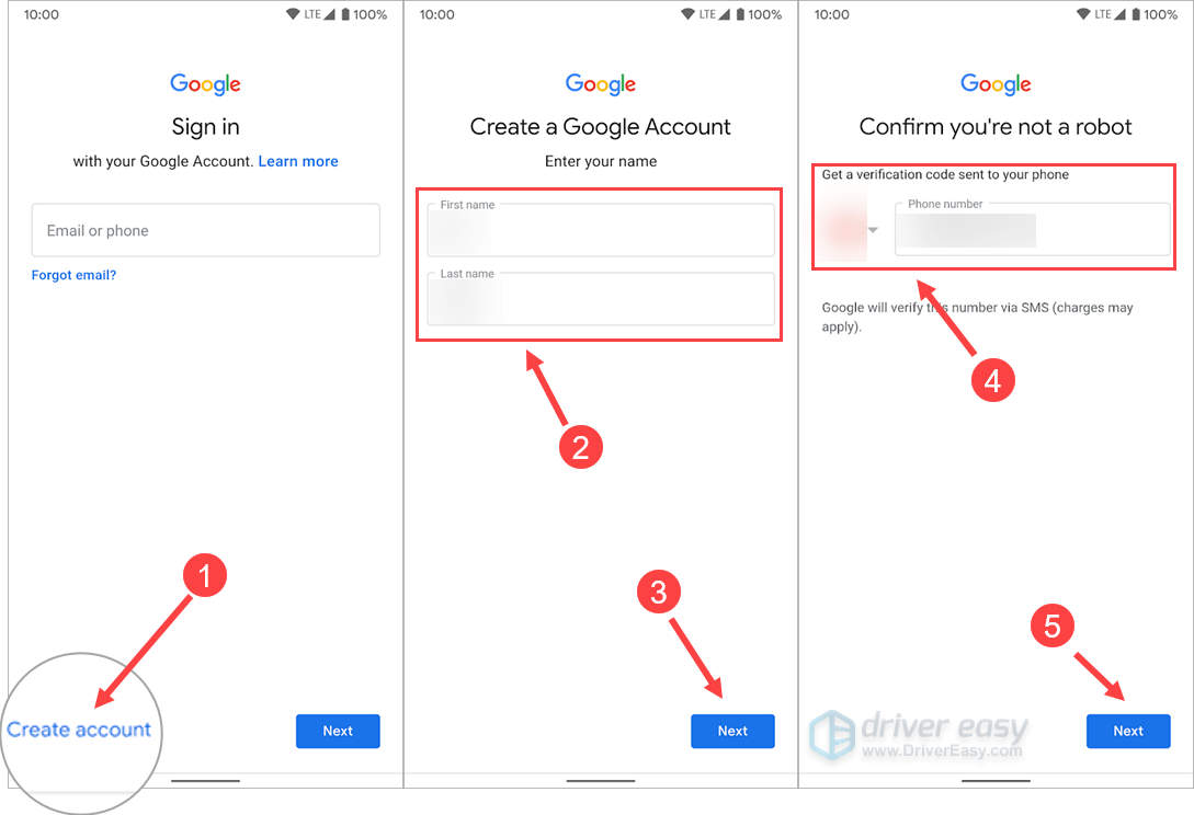 add photos to google account from phone