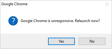 Solved] Google Chrome is unresponsive. Relaunch now? - Driver Easy