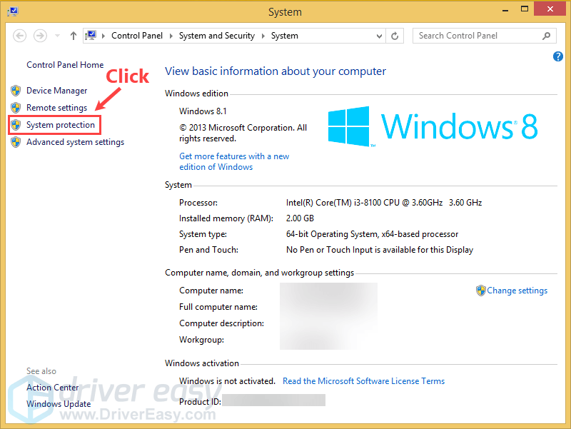 easy system recovery windows 10