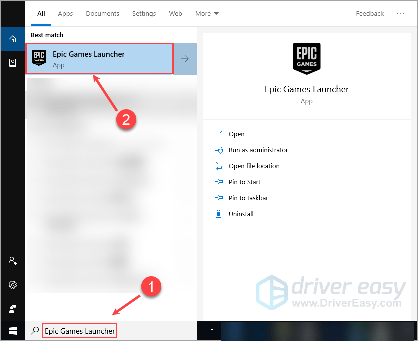 Solved Epic Games Launcher Won T Open Quickly Easily Driver Easy