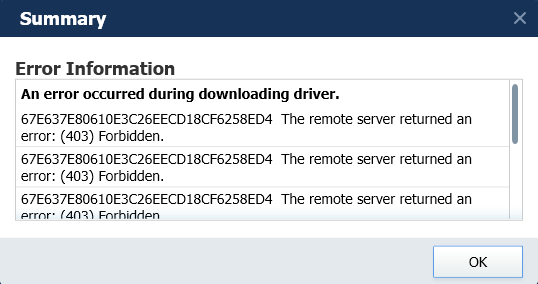 driver toolkit download error