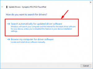 Synaptics driver update for synaptics ps 2 port touchpad что это