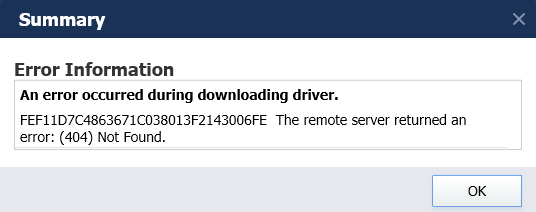 cannot download savin driver