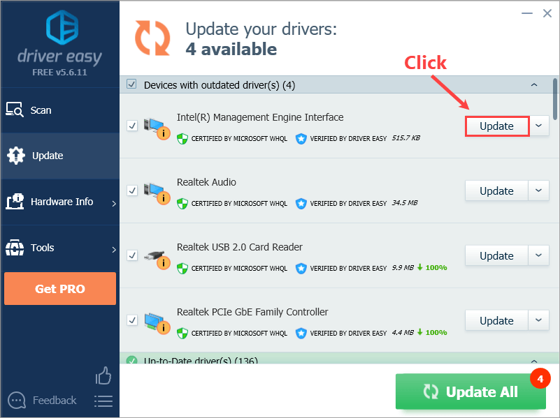 Update Drivers with the Free Version of Driver Easy ...