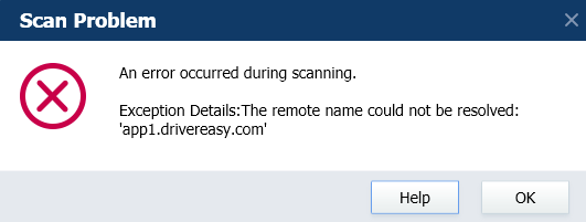 The Remote Name Could Not Be Resolved: 'App1.Drivereasy.Com' - Driver Easy