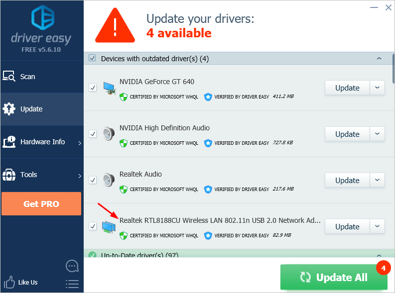 where are realtek wifi drivers