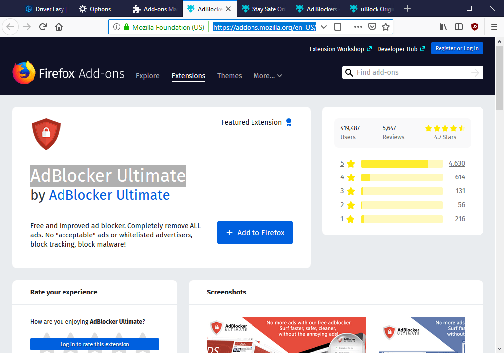 install ad blocker for firefox