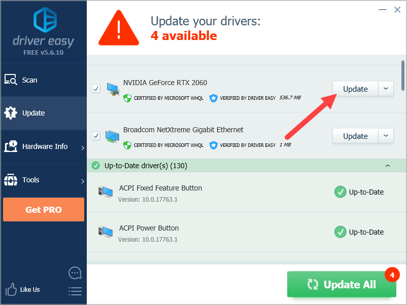 how to update nvidia control panel