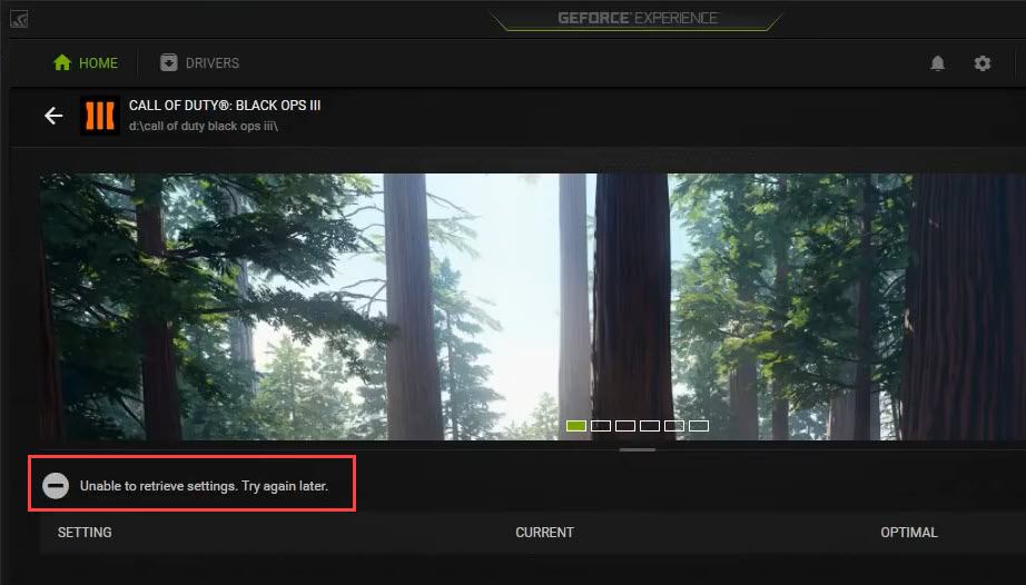 geforce experience cant update driver