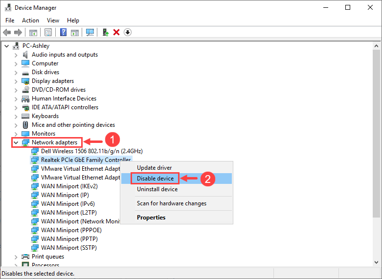 ironfell windows not connecting to internet