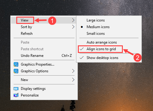 desktop icons move after sleep windows 10