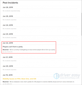 Fortnite servers status Is Fortnite down? - Driver Easy