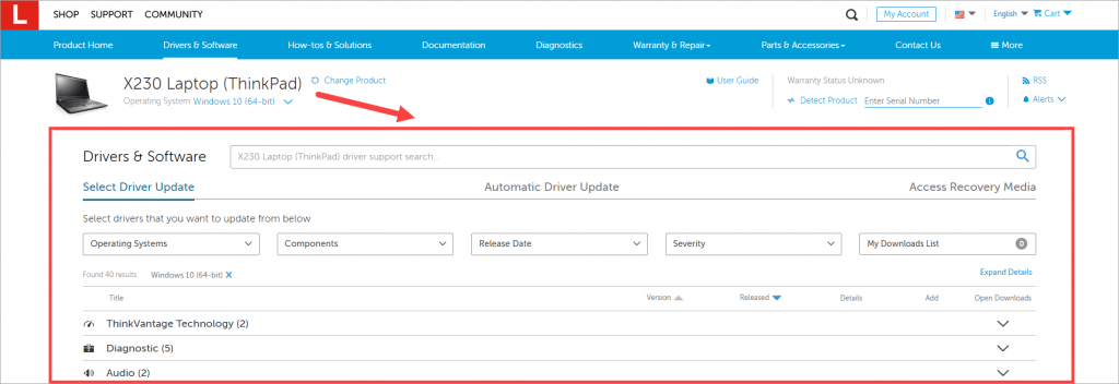 lenovo x230 sd card reader driver windows 10