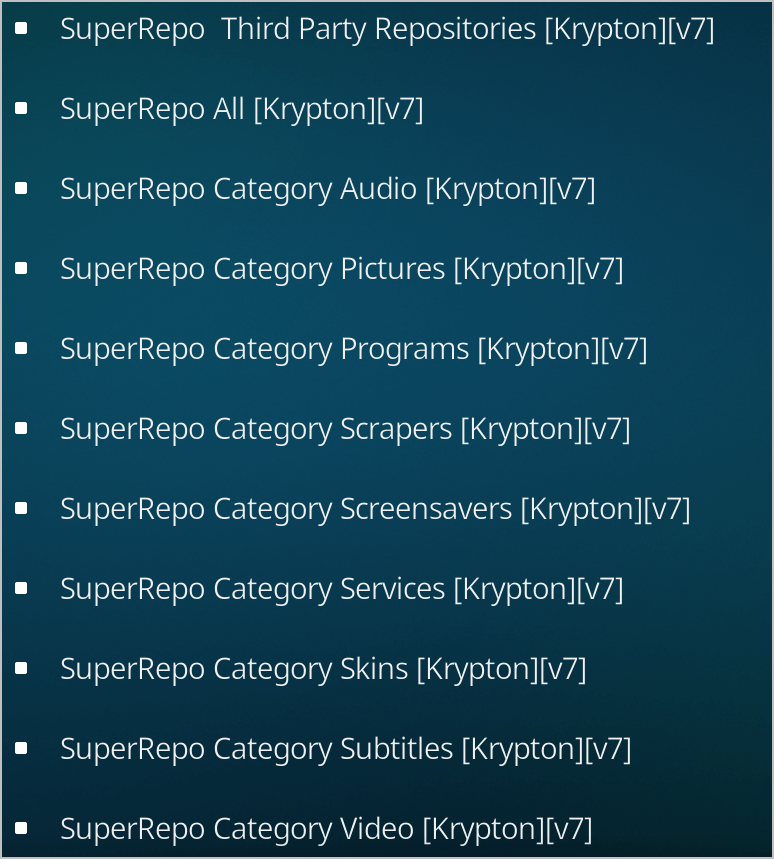 superrepo kodi krypton issues