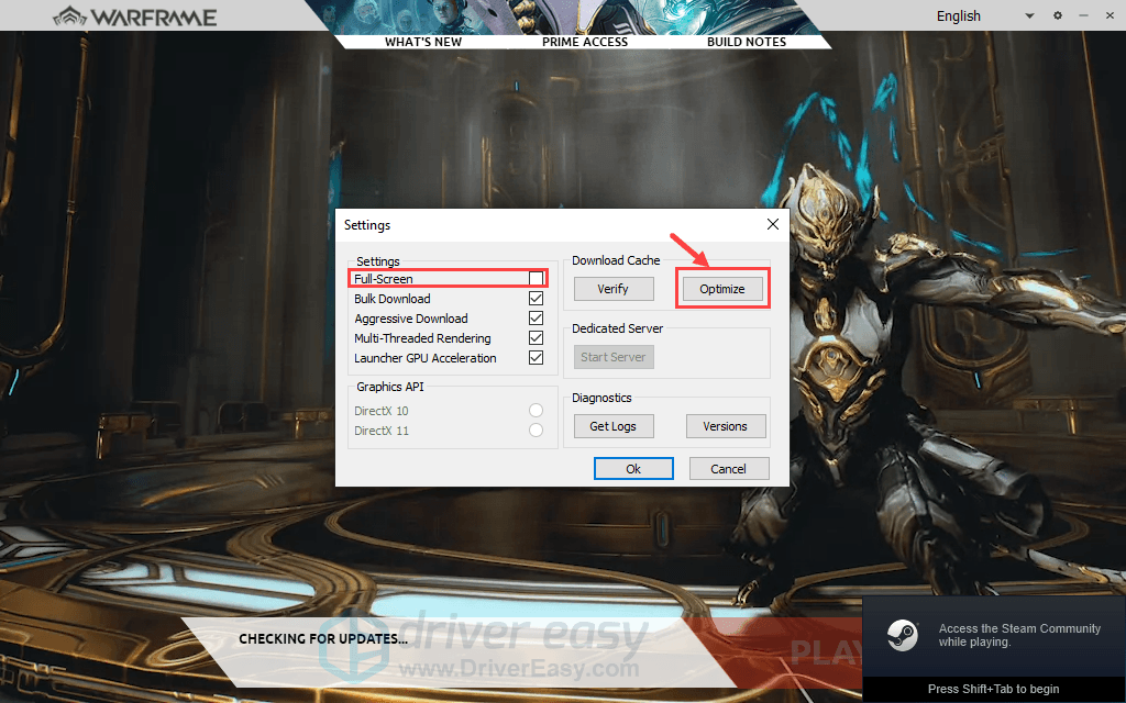 warframe crashes pc