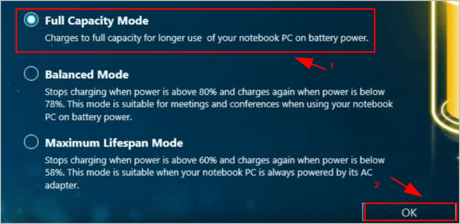 asus battery health charging registry