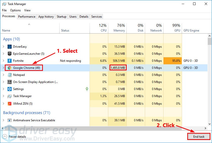 Restrict applications and downloads in the background