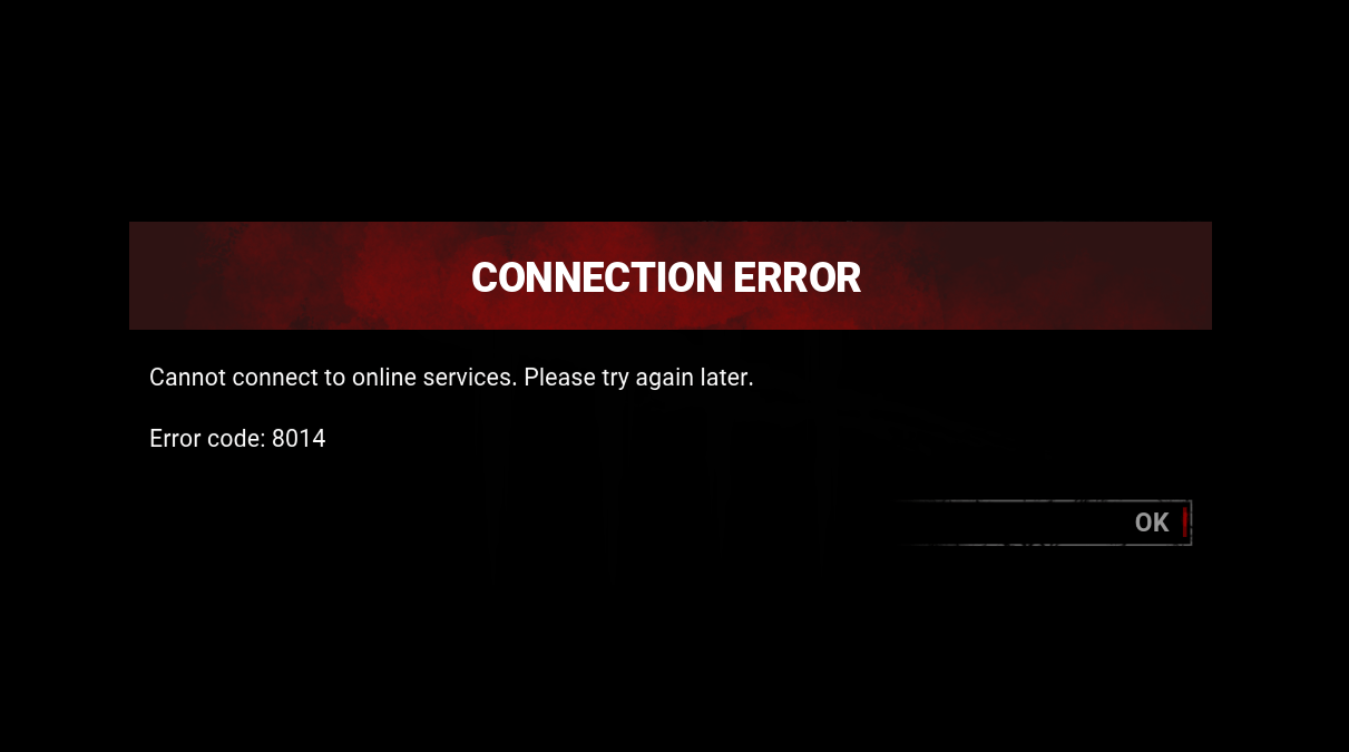 Fixed Dead By Daylight Error Code 8014 Driver Easy