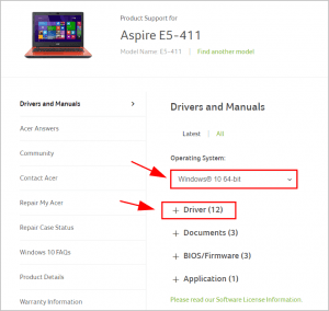 acer network drivers for windows 8 free download