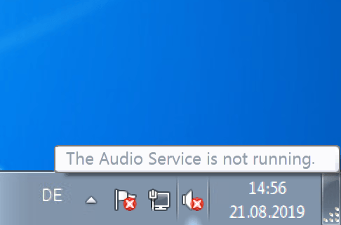 audio service not running windows 7