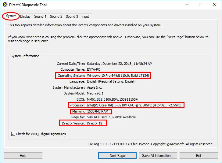 DXDIAG showing DX12 BUT GAME STILL SHOWING THAT DX12 IS NOT