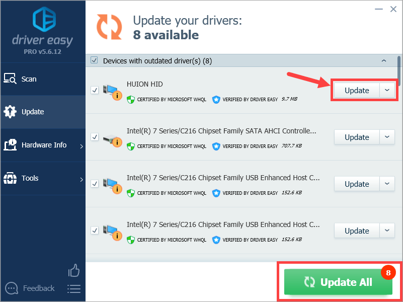 huion 580 driver issues