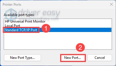 switch printer ports