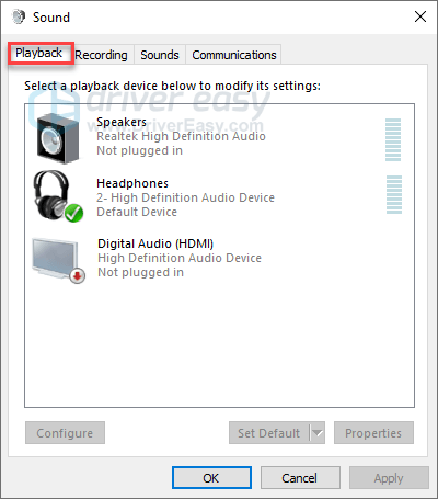 audio coming out of speakers not headphones