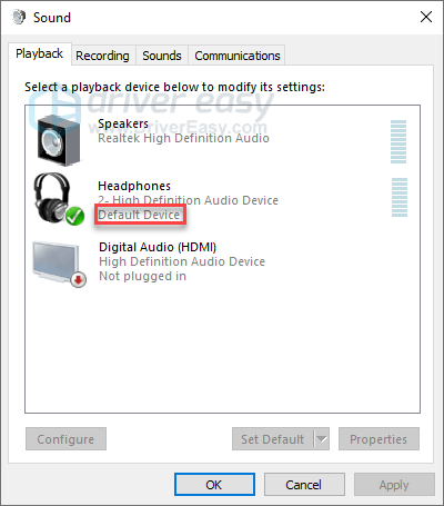 FIXED Headphones plugged in but sound coming from speakers