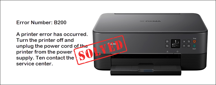 canon mx890 printer error b200