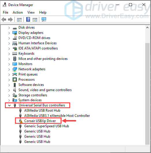 corsair service display adapter