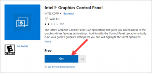 intel graphics control panel download