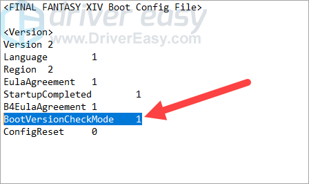 ffxiv boot error version check failed
