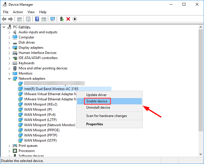 max speed of intel dual band wireless ac 3165