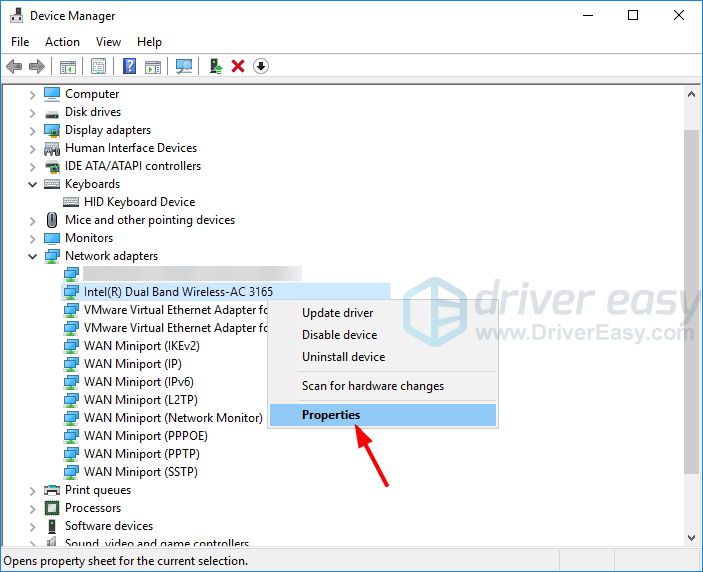 driver dual band wireless ac 3165