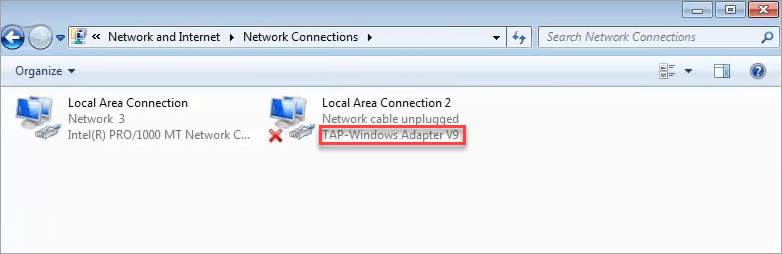 Connection unavailable