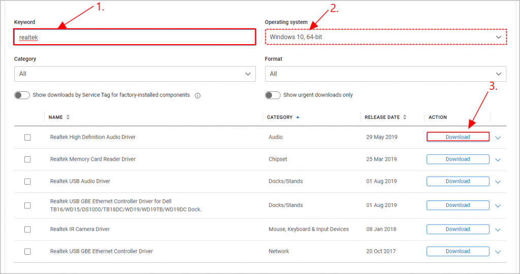 dell realtek high definition audio driver