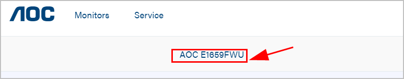 aoc e1649fwu driver windows 10