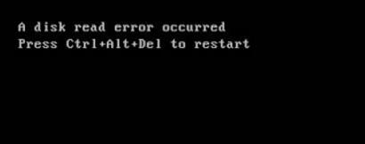 hdd can be read but get disk read error at boot