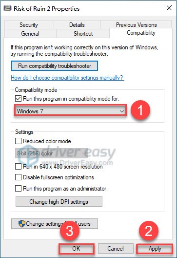 how to get risk 2 to work on windows 7