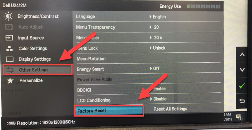 Гаснет экран в играх. Auto adjust на мониторе. Как сбросить настройки на мониторе AOC. Dell Screen display menu.