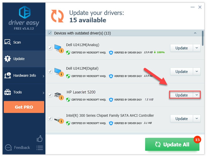 Solved How To Fix Hp Laserjet 5200 Driver Issues Driver Easy