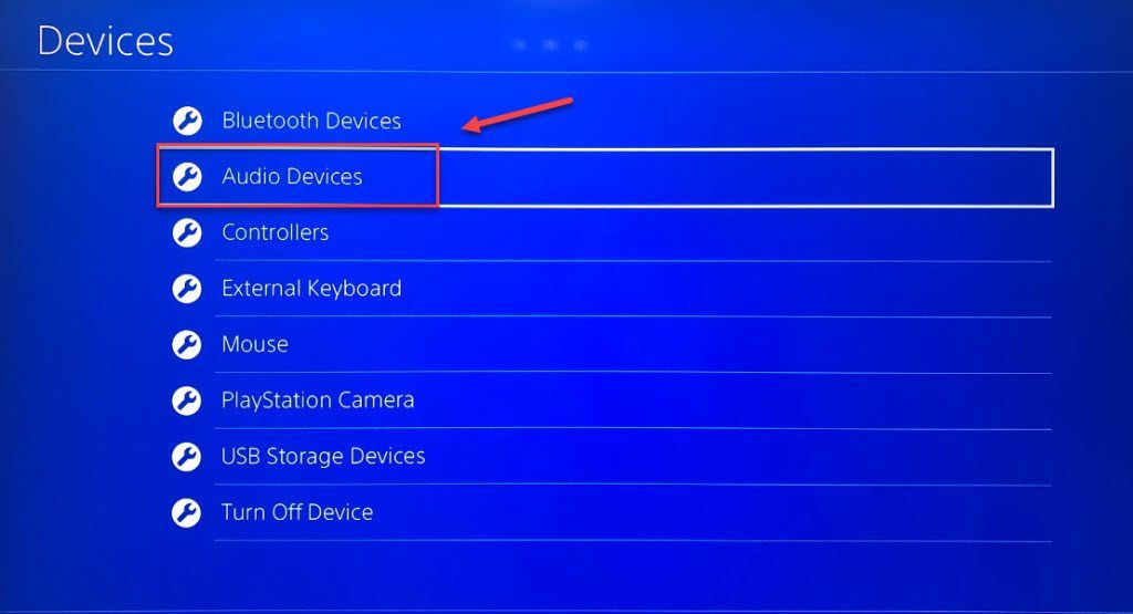 playstation 4 sound settings