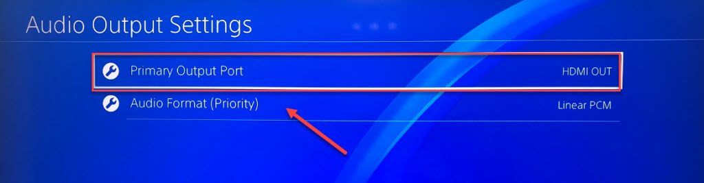 Playstation 4 store audio output settings