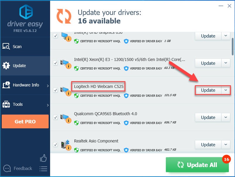 logitech c525 downloads