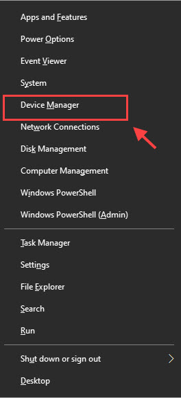 open device manager