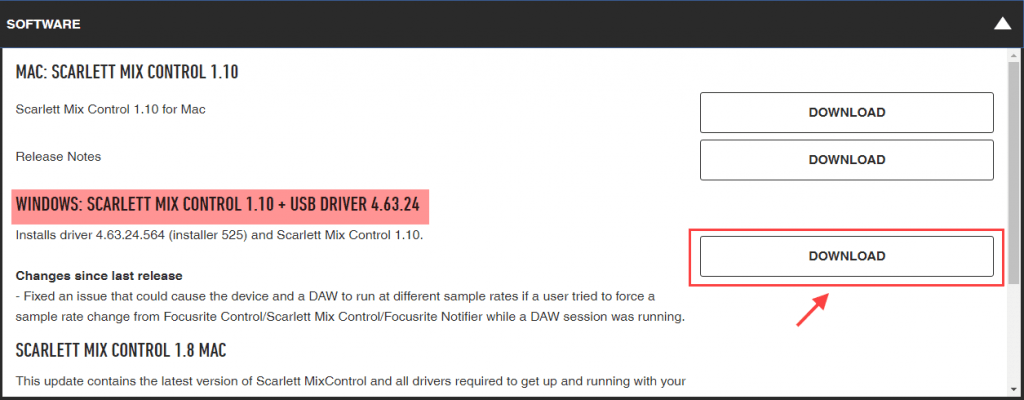 scarlett 2i2 driver for windows 8