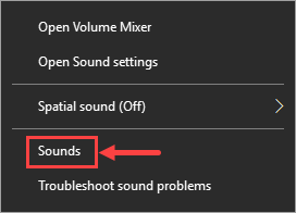 sound not playing through headphones windows 10