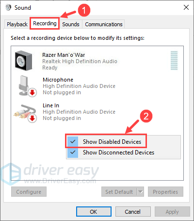 Solved] Microphone Not Working on Windows 10 - Driver Easy
