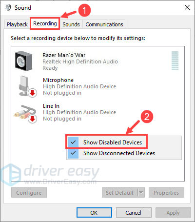 realtek microphone driver windows 109 download